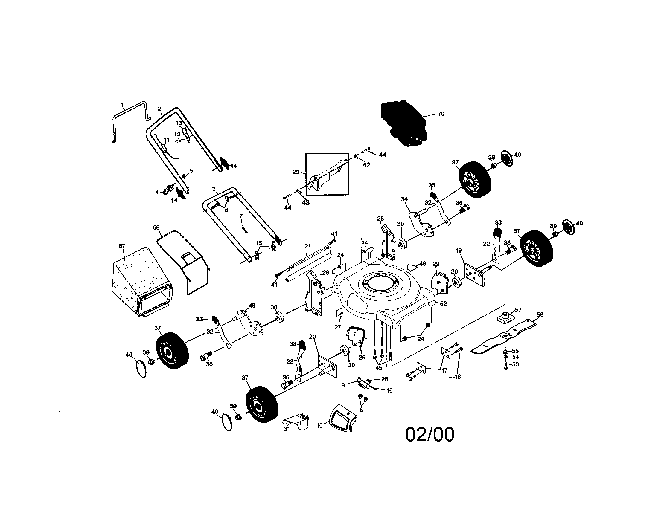 Rotary lawn mower