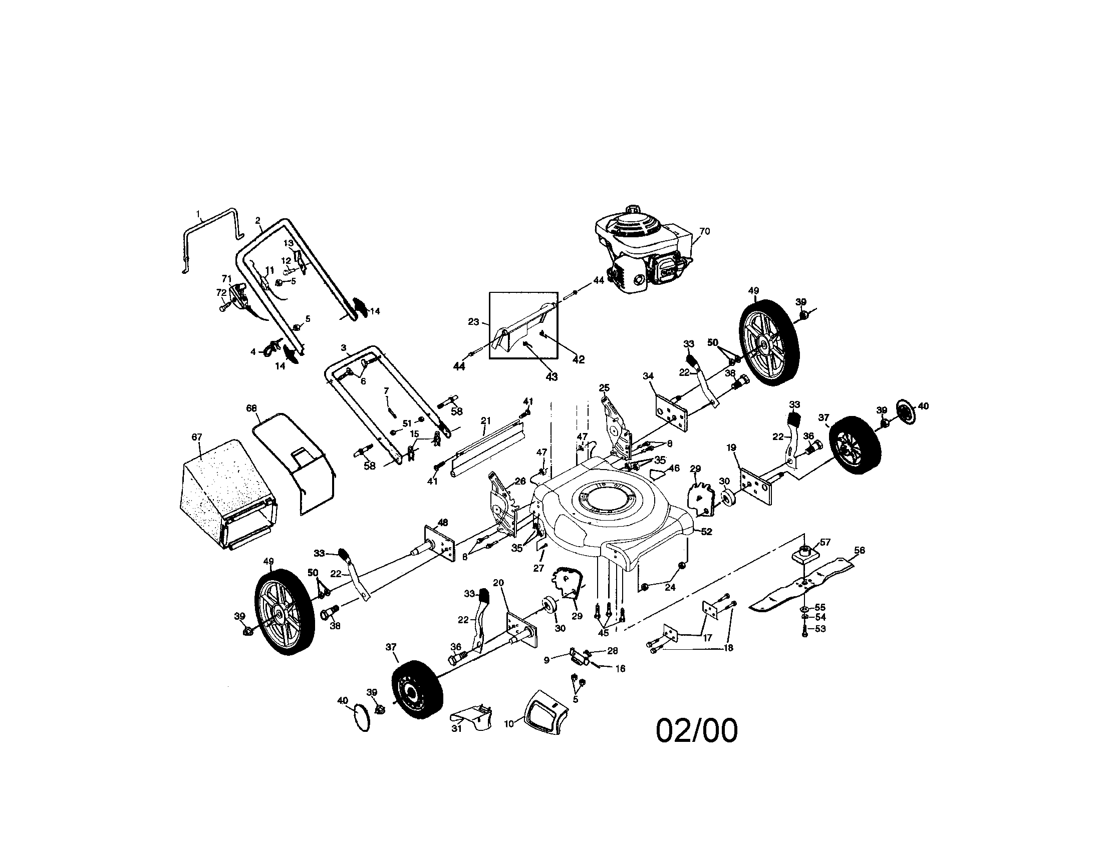 Rotary lawn mower