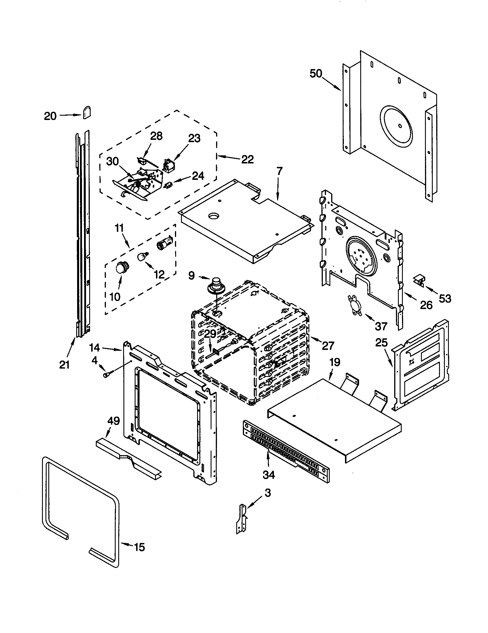 Upper oven