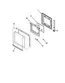 Lower oven door