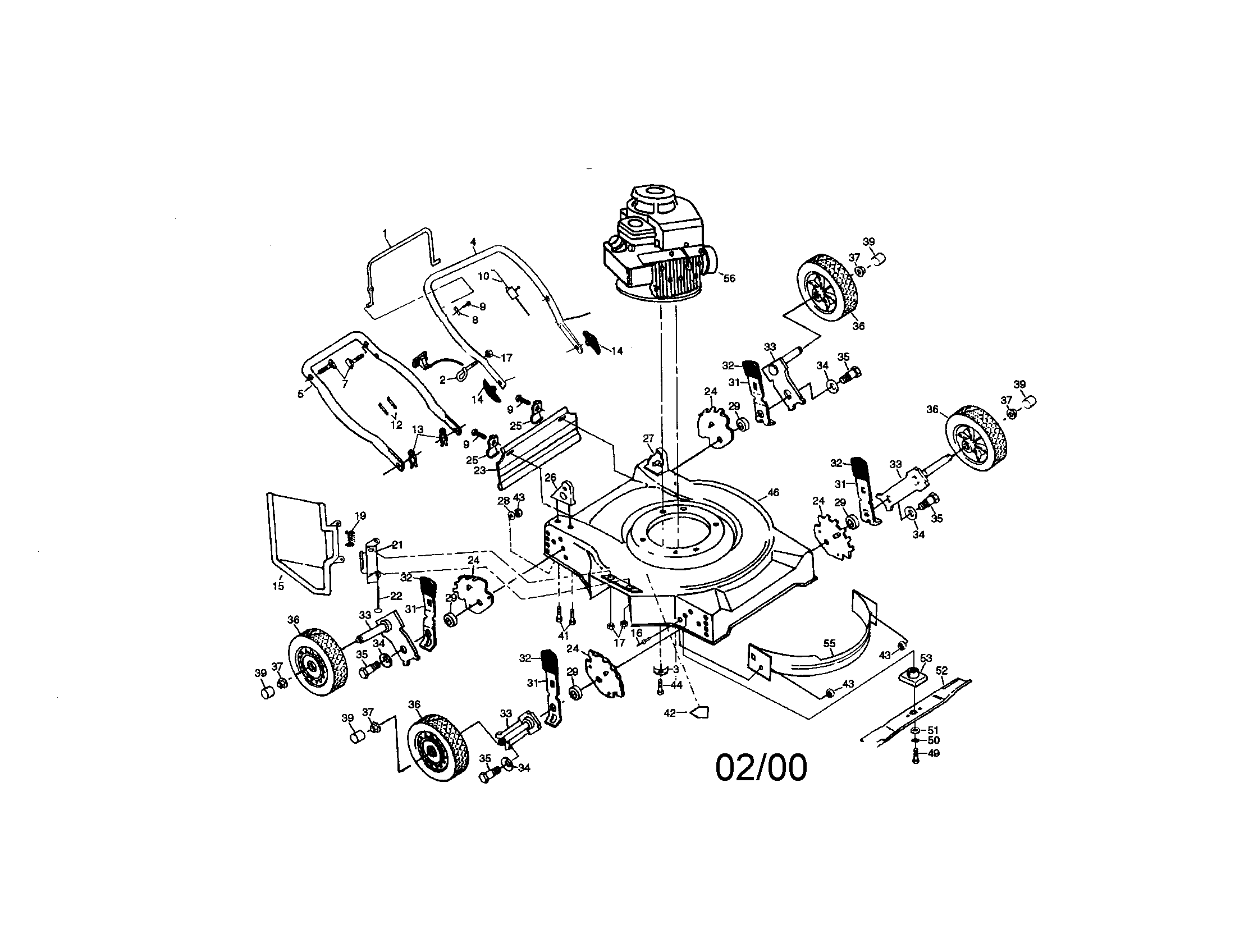 Rotary lawn mower