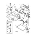 Kenmore 11060952990 top and console diagram