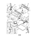 Kenmore 11070922990 top and console diagram