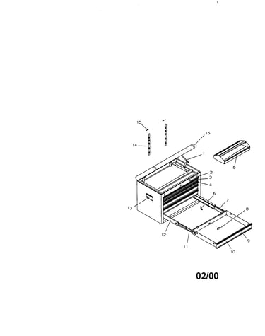 5 drawer ball bearing chest