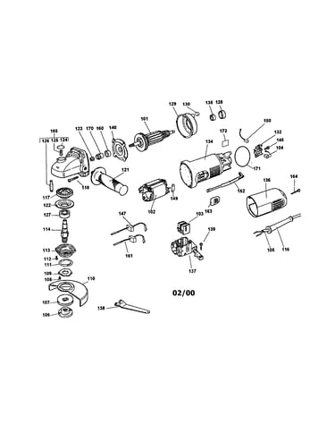 4 1/2" angle grinder