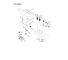 Poulan PR17H42STA seat assembly diagram