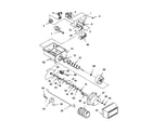 KitchenAid KSRB22FHBL00 motor and ice container diagram