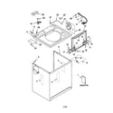 Kenmore 11020957992 top and cabinet diagram