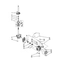 Kenmore 11020957992 brake/clutch/gearcase/motor/pump diagram
