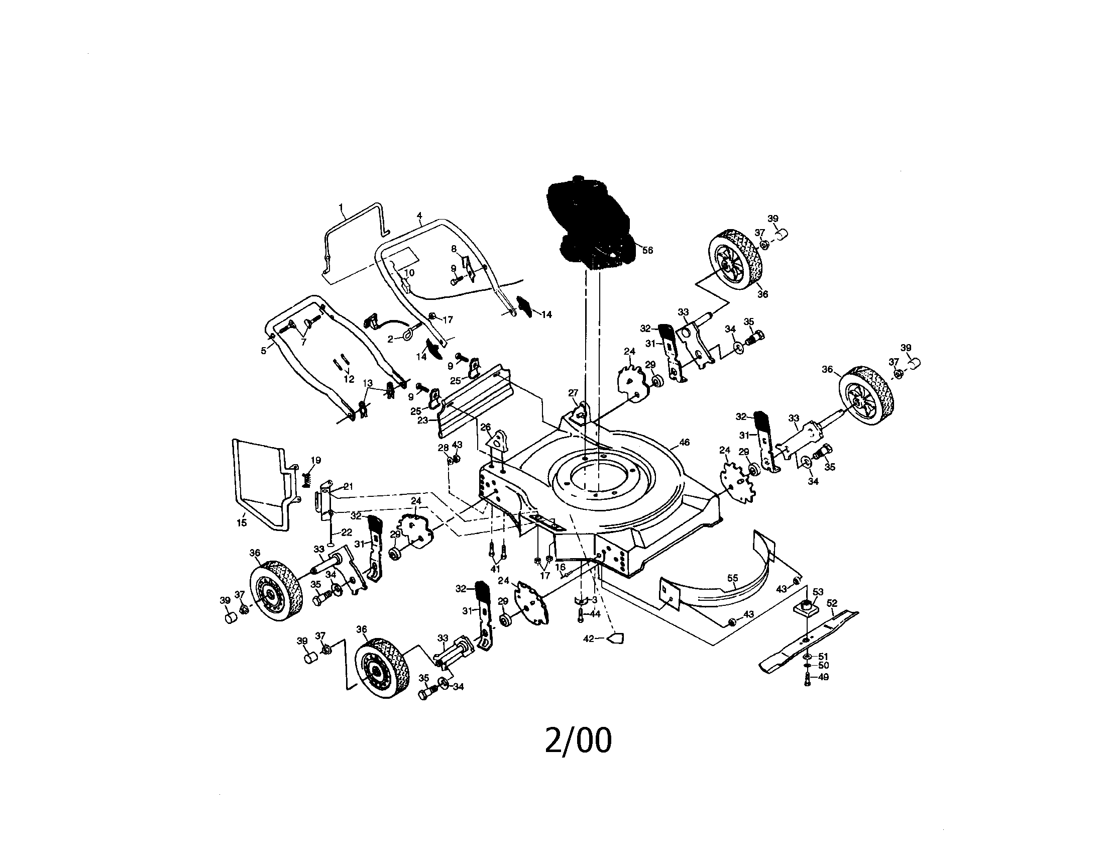 Rotary lawn mower