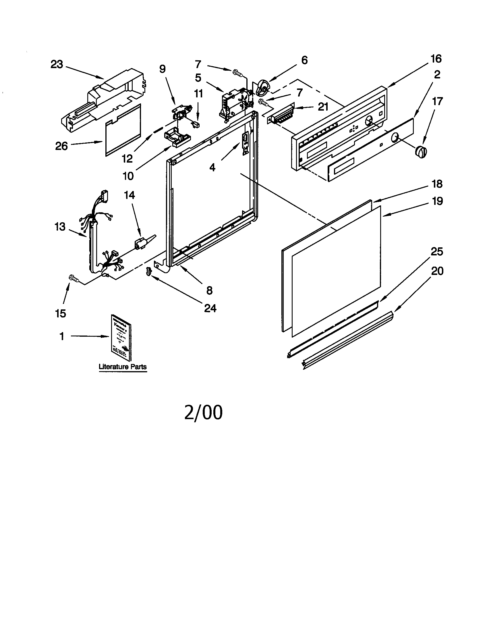 Frame and console