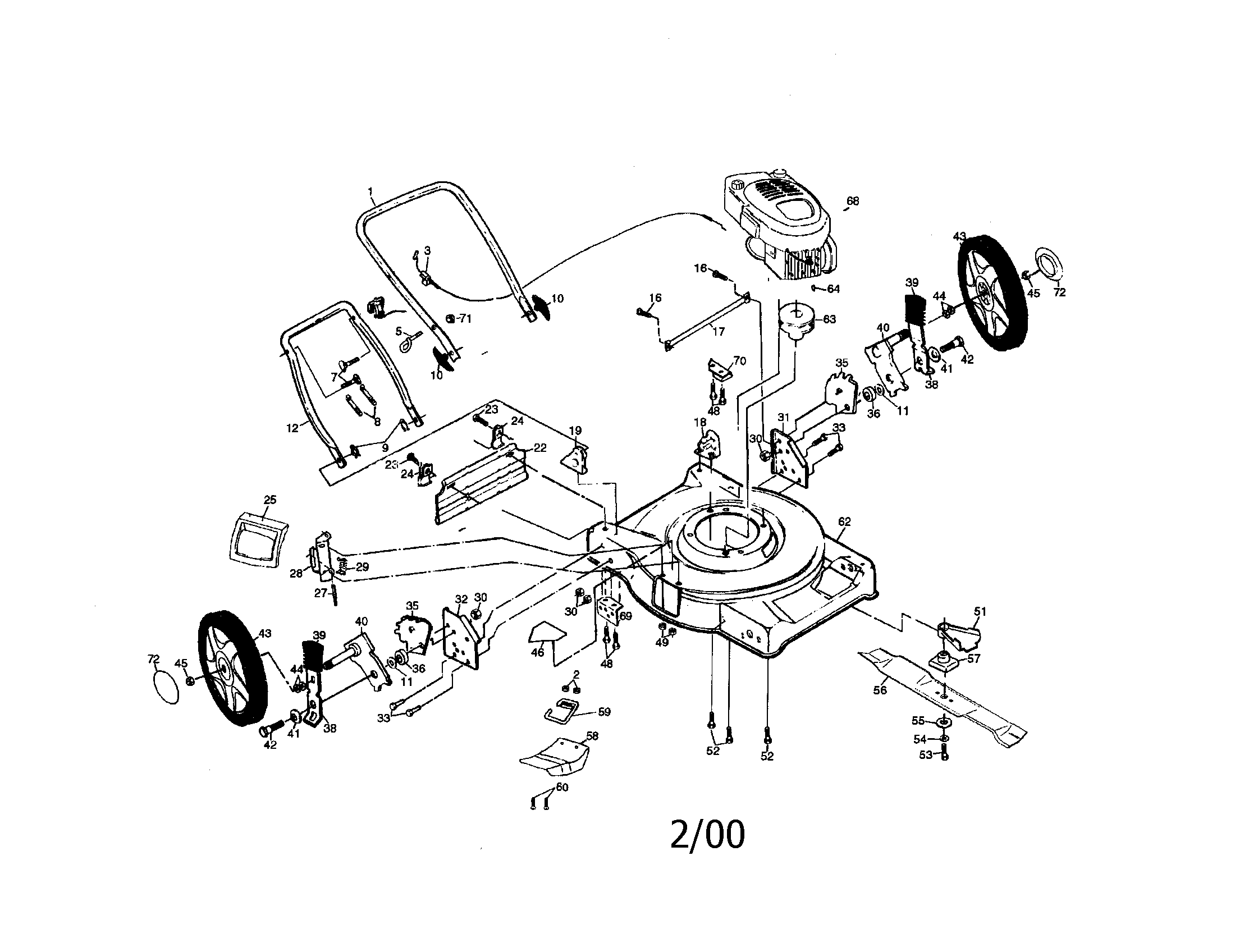Rotary lawn mower