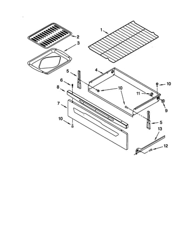 Drawer and broiler