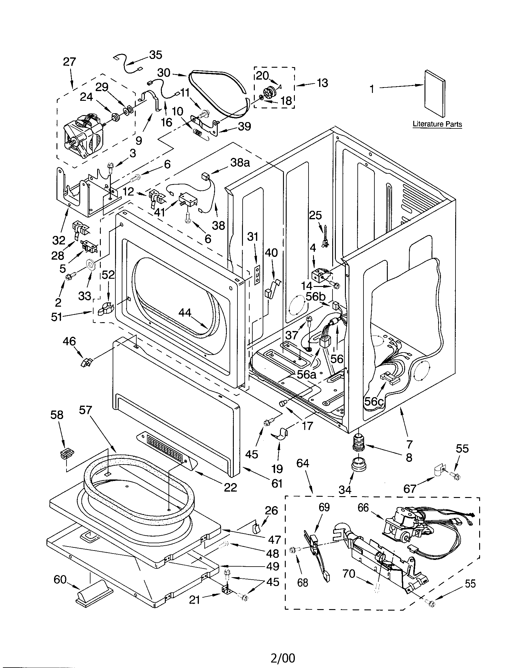 LOWER CABINET AND FRONT PANEL