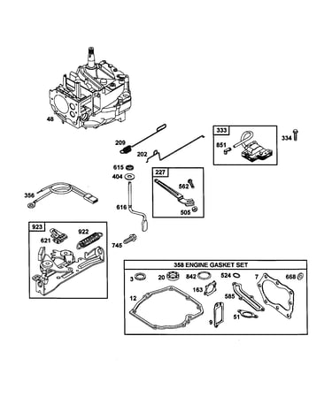 Engine gasket set