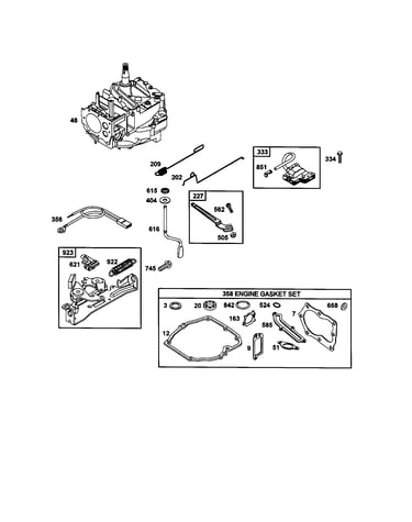 Engine gasket set