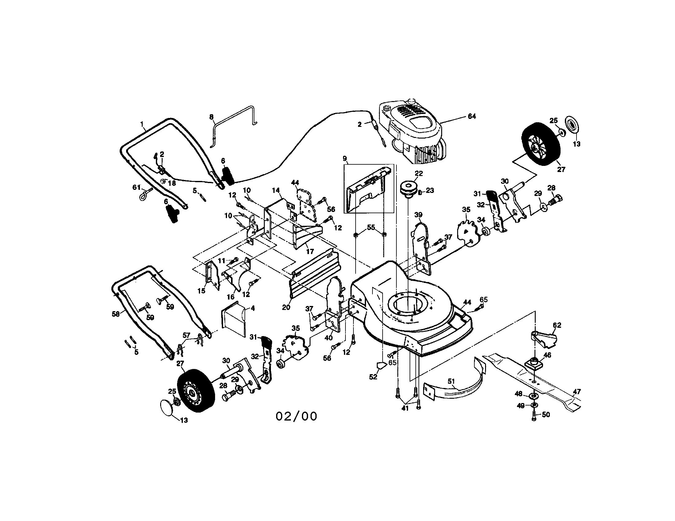 Rotary lawn mower