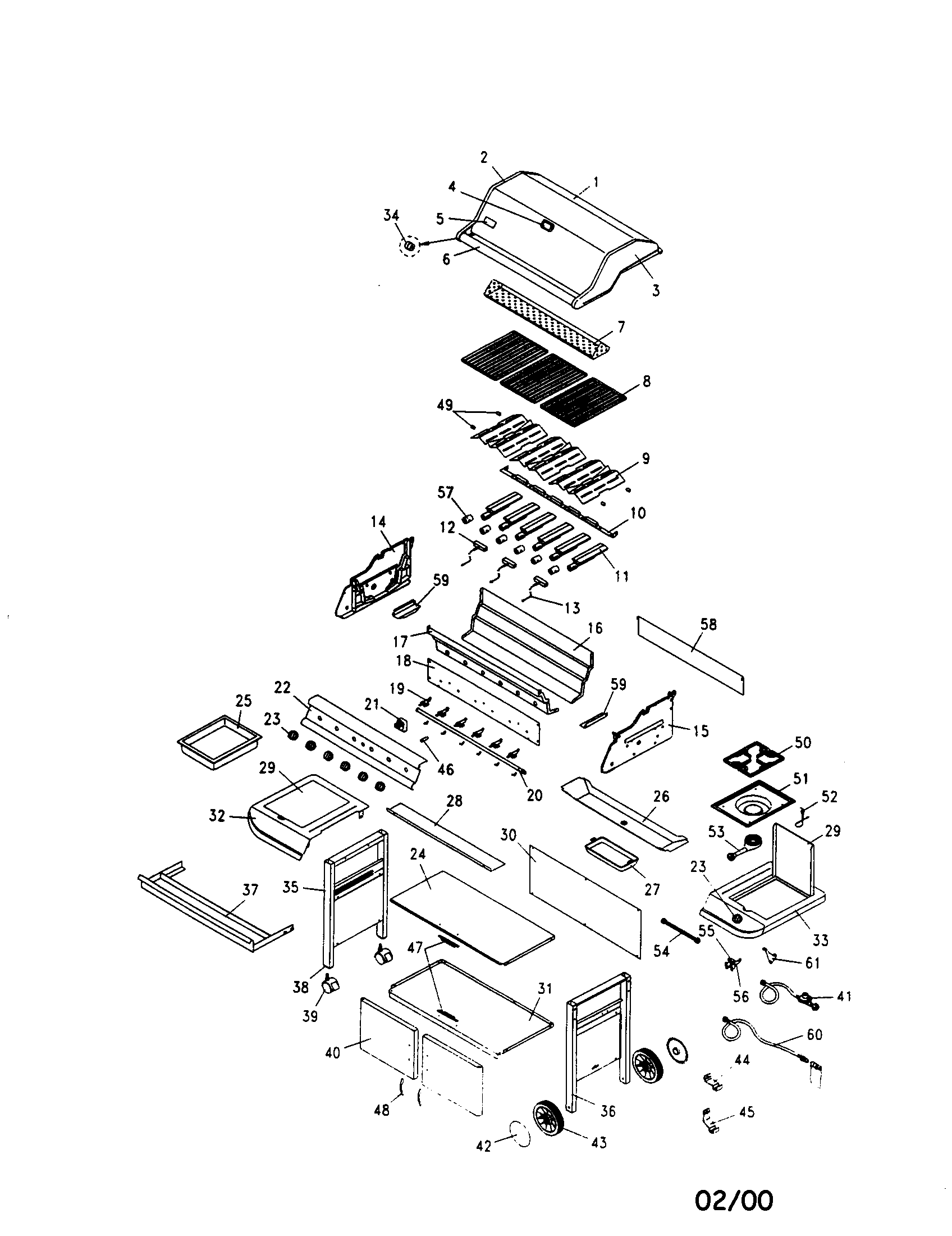 GAS GRILL ASSEMBLY