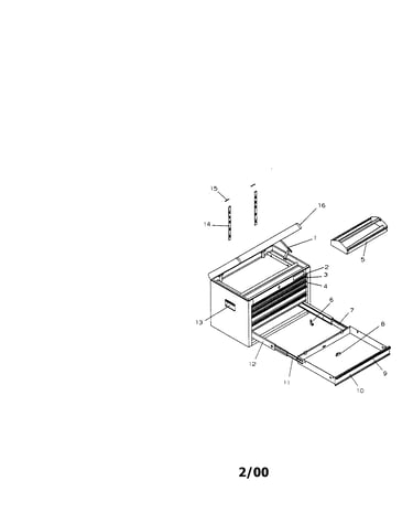 5 drawer ball bearing chest