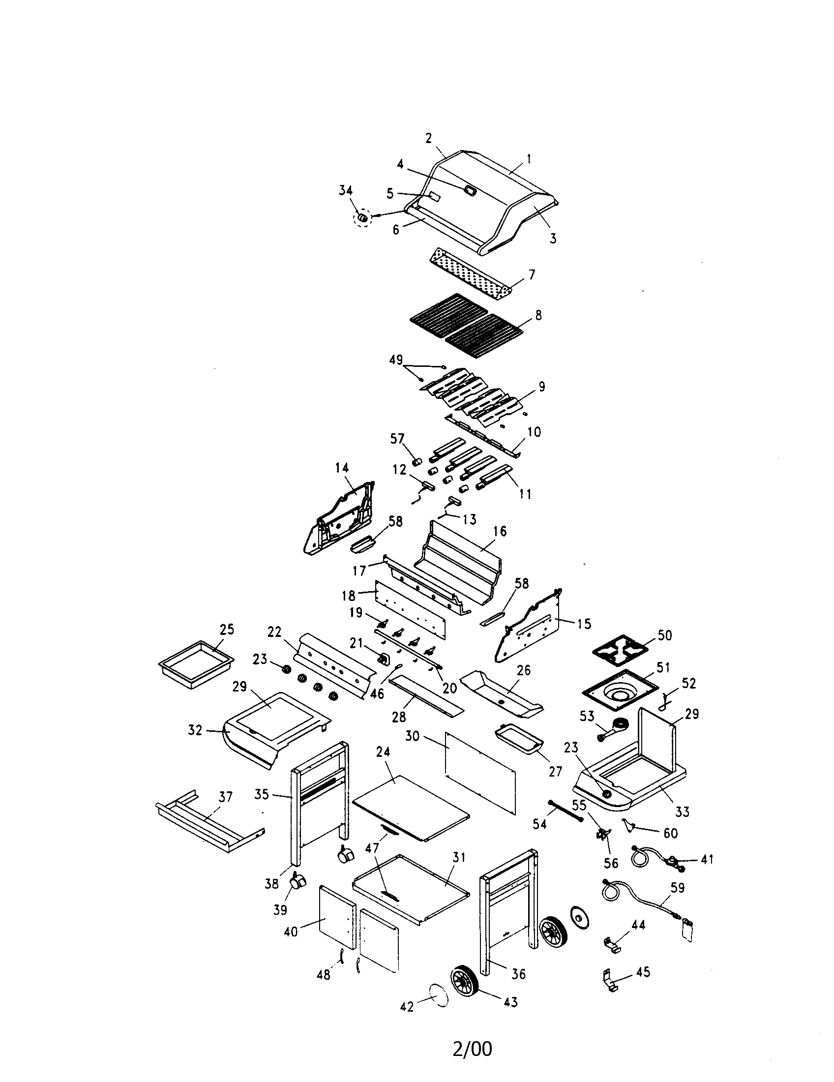 GAS GRILL ASSEMBLY