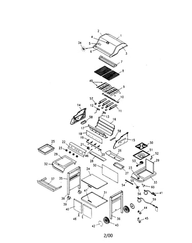 Gas grill assembly