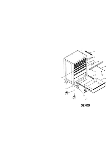 8-drawer professional roll-away