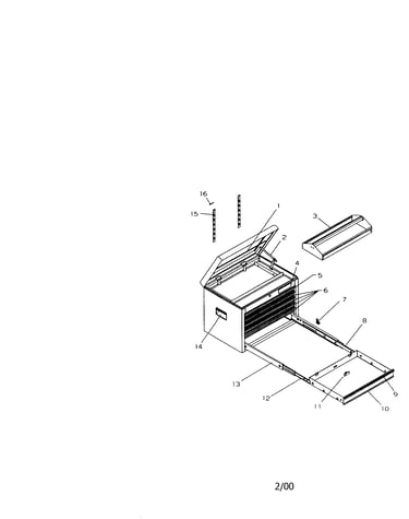 6 drawer ball bearing chest