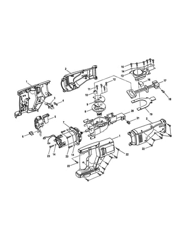 Rear-front housing assembly