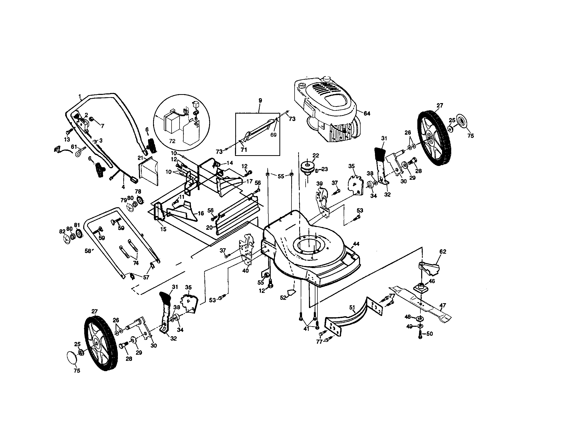 Rotary lawn mower