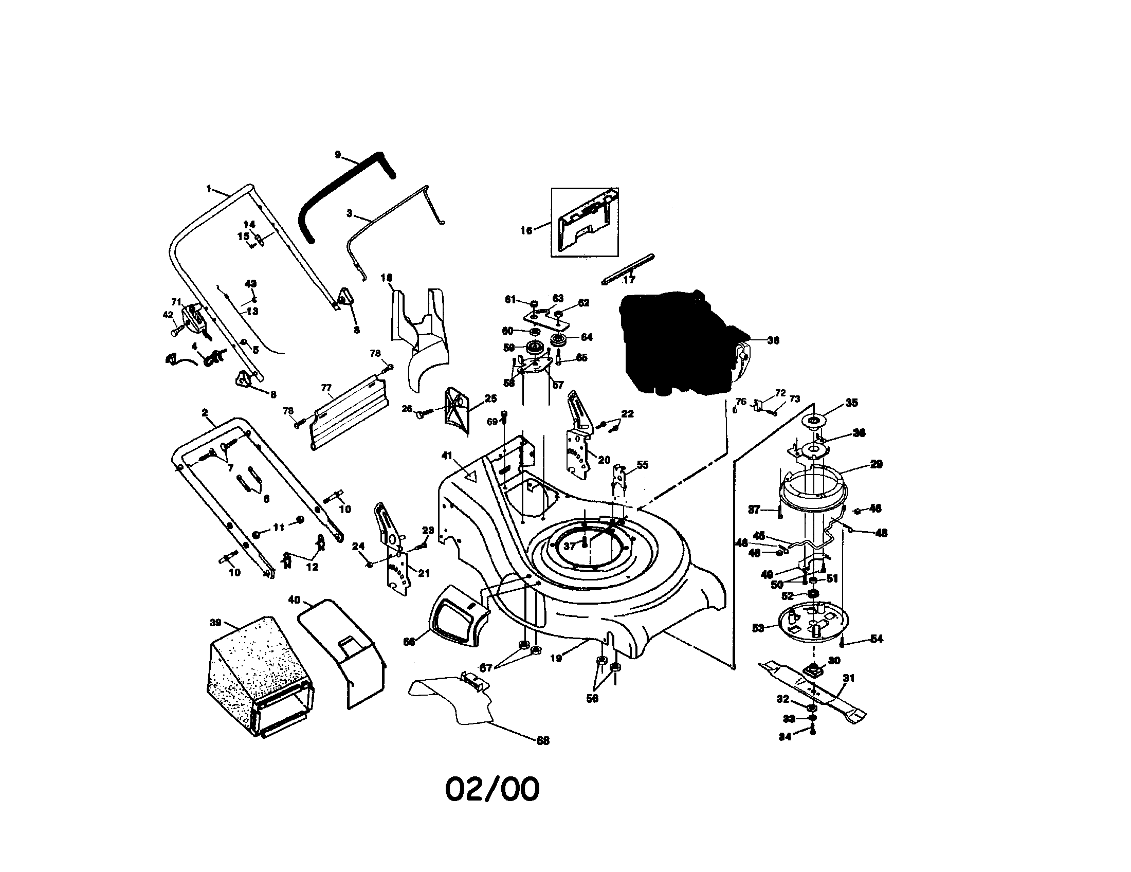 Rotary lawn mower