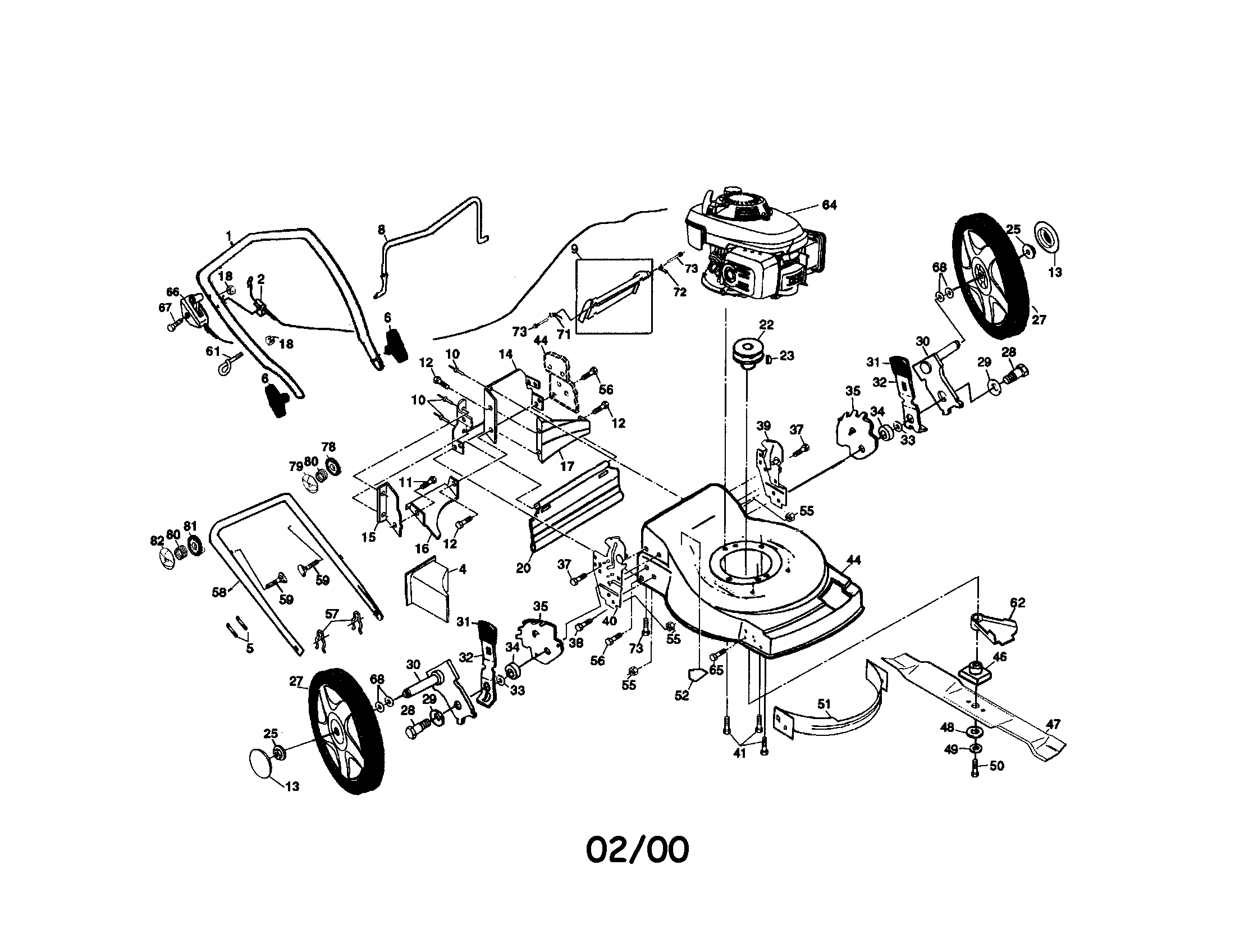 Rotary lawn mower