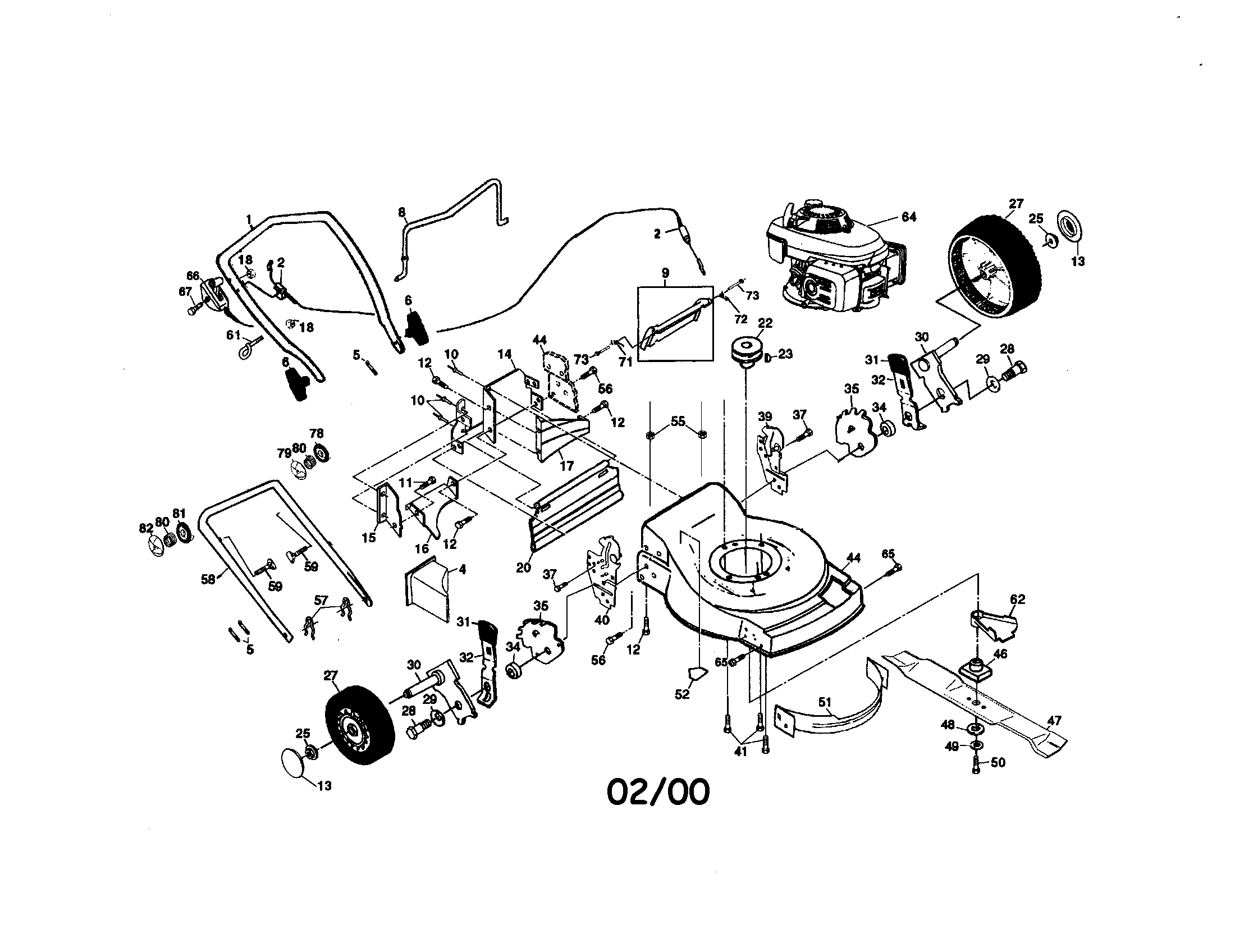 Rotary lawn mower