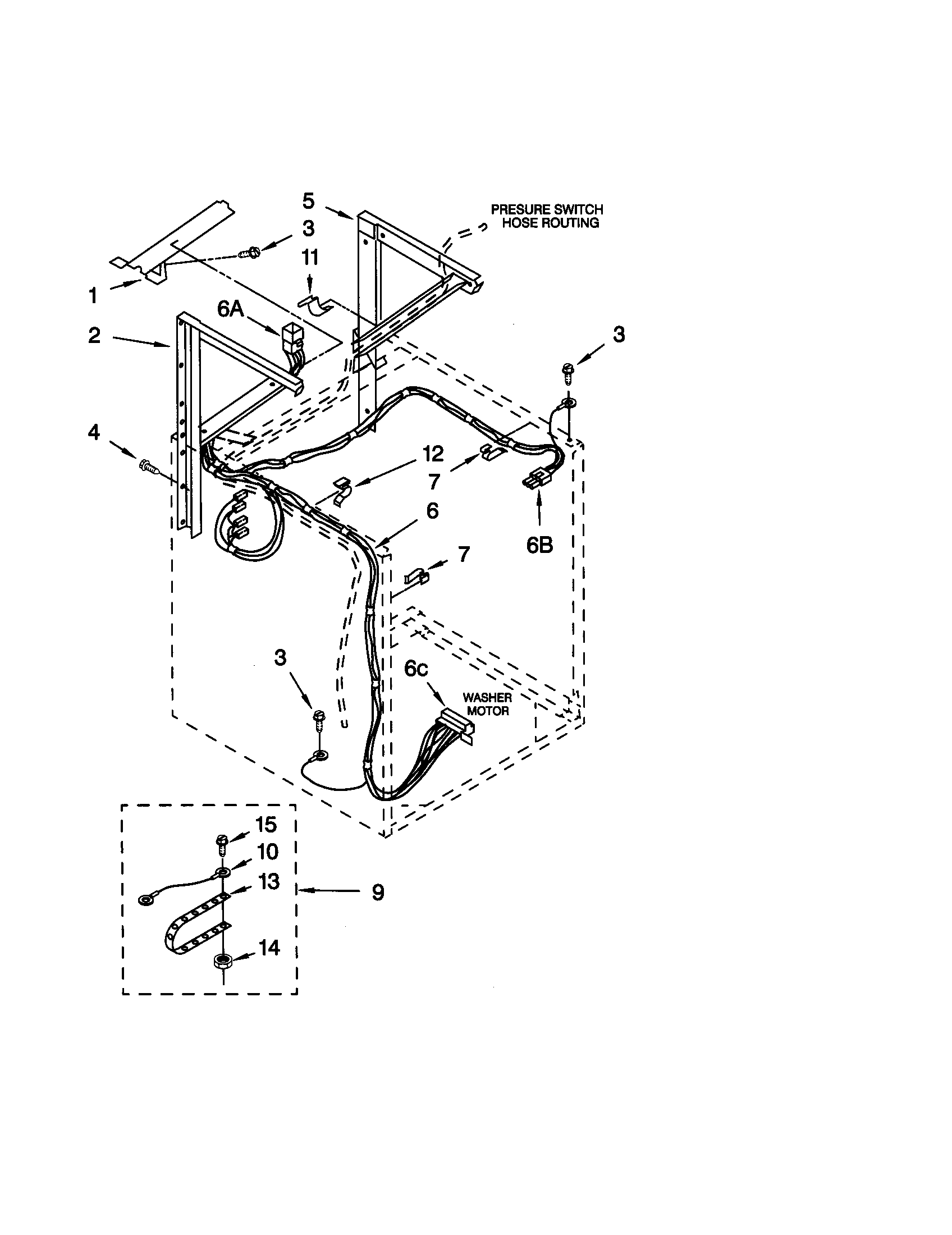 Dryer support and washer
