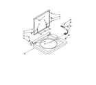 Kenmore 11080754000 washer top and lid diagram