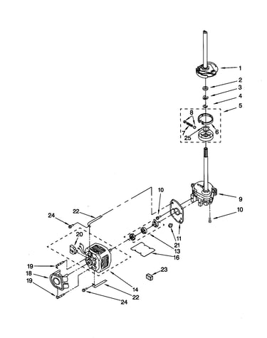 Brake/clutch/gearcase/motor/pump