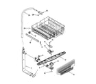 Kenmore 66515702990 upper dishrack and water feed diagram