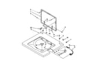 Kenmore 11080764000 washer top and lid diagram