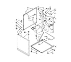Kenmore 11080764000 washer cabinet diagram