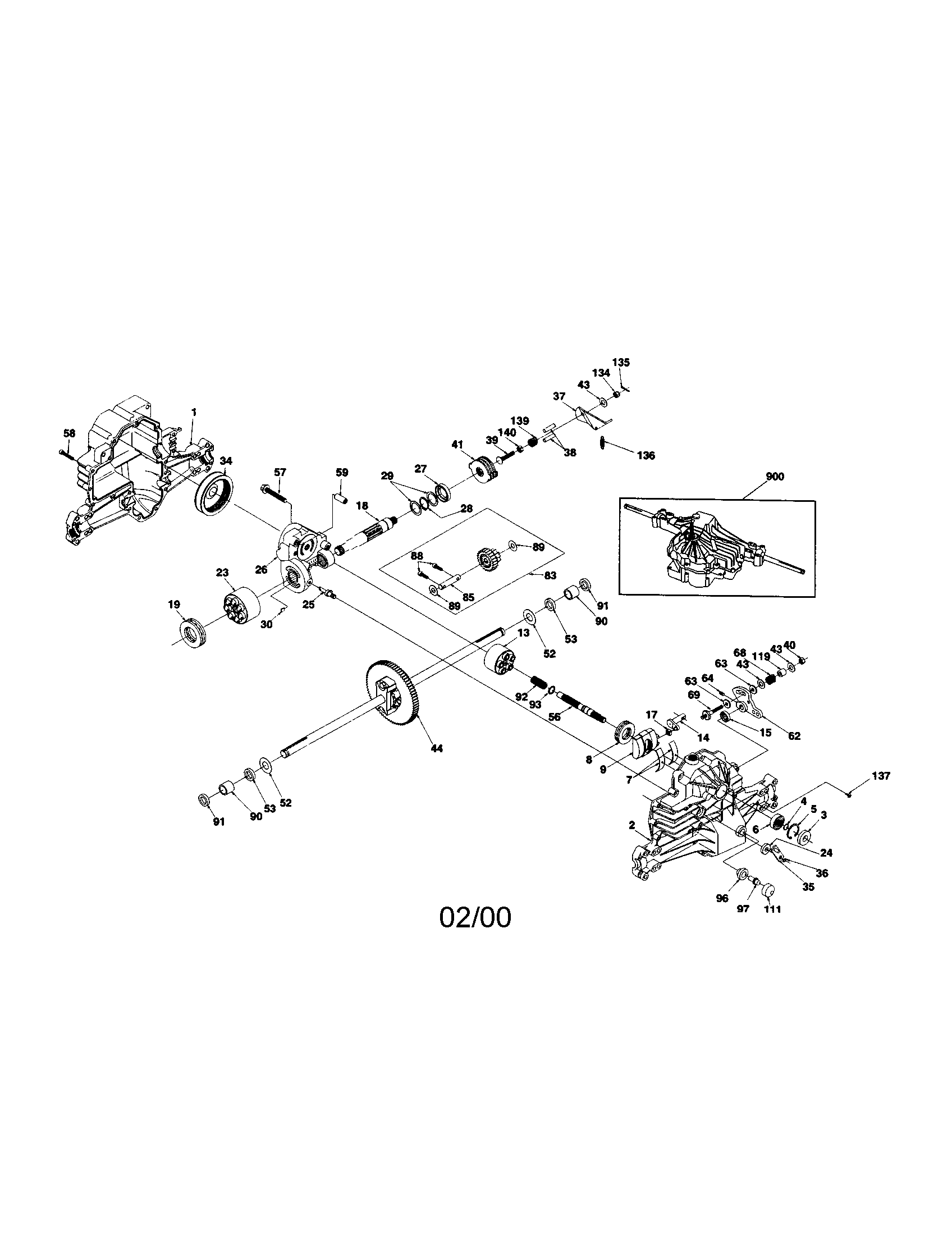 Hydro gear transaxle 331-0650
