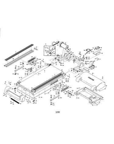 Treadmill motor hood