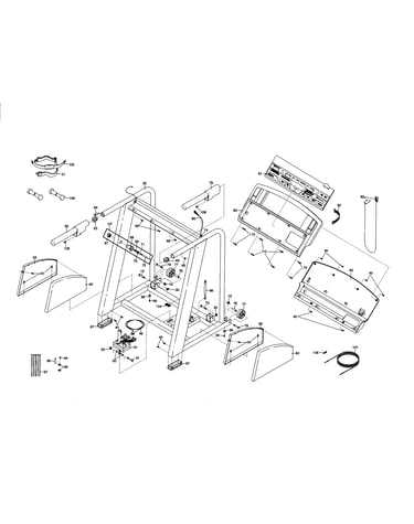 Treadmill console base