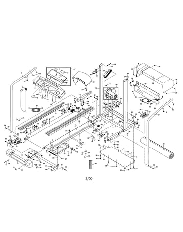 Treadmill frame