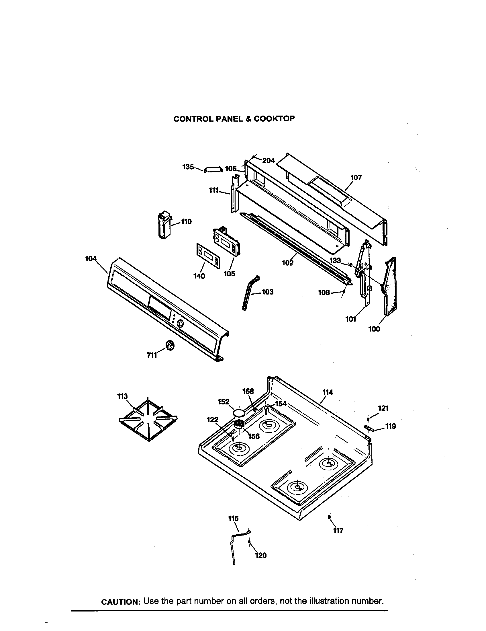 CONTROL PANEL AND COOKTOP