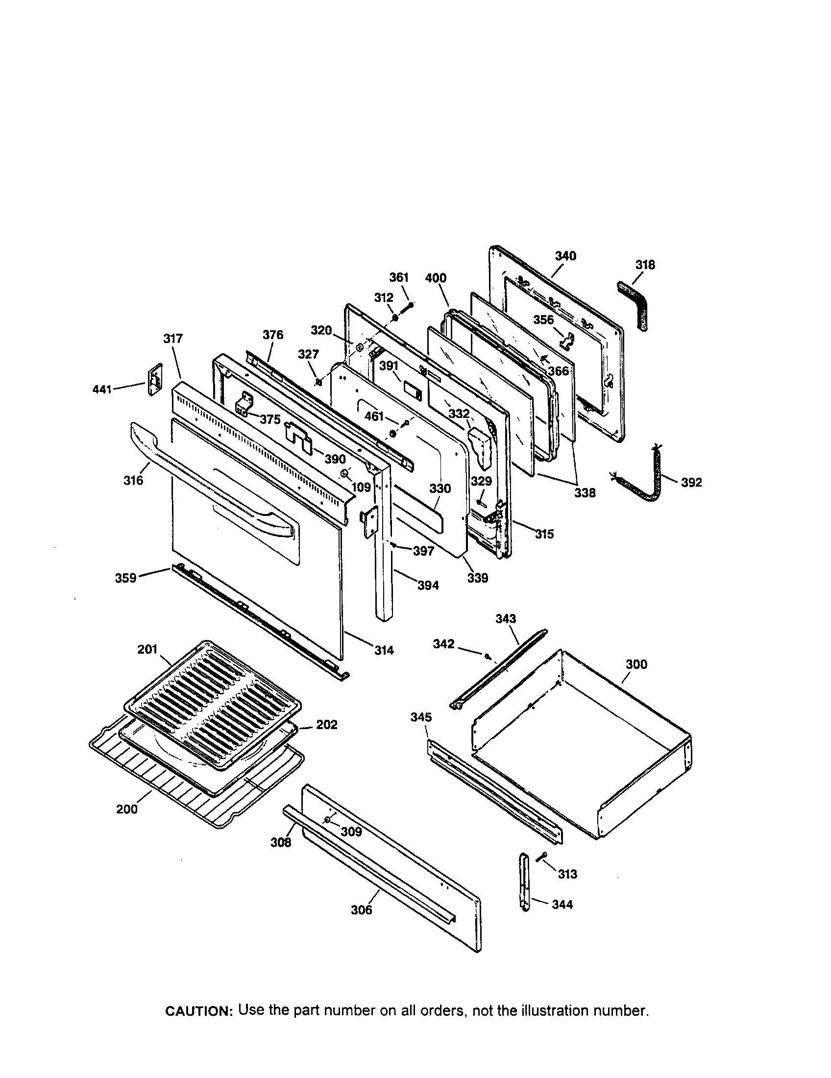 Door and drawer