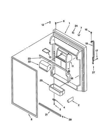 Refrigerator door