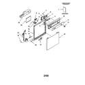 Whirlpool DU912PFGB1 frame and console diagram