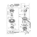 Whirlpool DU912PFGB1 pump and motor diagram