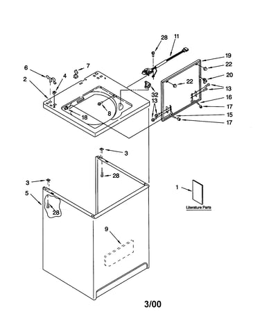 Top and cabinet