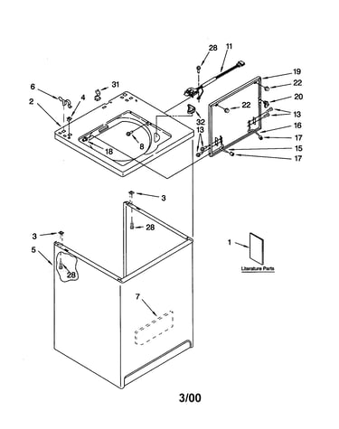 Top and cabinet