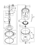 Agitator, basket and tub